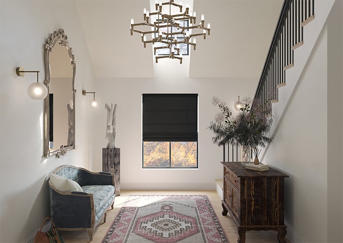 Tussah, Anthracite - Twist&Fit Roman Blind - Image 9